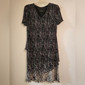 Connected Apparel black and white  dress